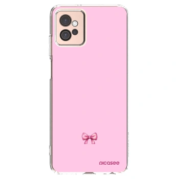 Picasee Motorola Moto G32 Hülle - Transparentes Silikon - Blush bow