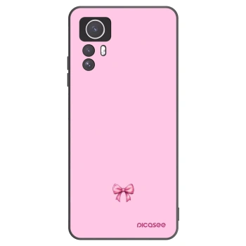 Picasee Xiaomi Redmi Note 12S Hülle - Schwarzes Silikon - Blush bow