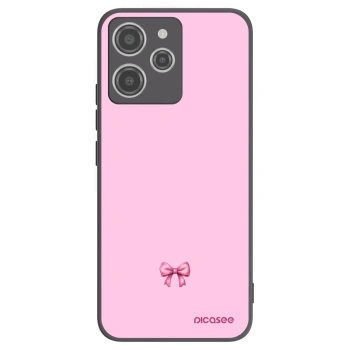 Picasee Xiaomi Redmi 12 4G Hülle - Schwarzes Silikon - Blush bow