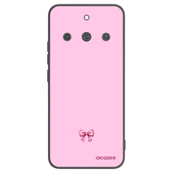 Picasee Realme 11 Pro+ Hülle - Schwarzes Silikon - Blush bow