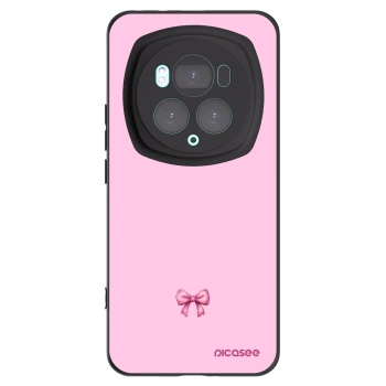 Picasee Honor Magic6 Pro Hülle - Schwarzes Silikon - Blush bow