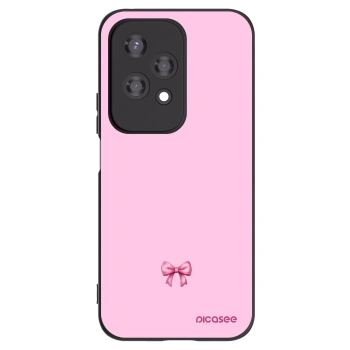 Picasee Honor 200 Lite Hülle - Schwarzes Silikon - Blush bow