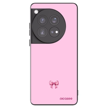 Picasee OnePlus 12 5G Hülle - Schwarzes Silikon - Blush bow