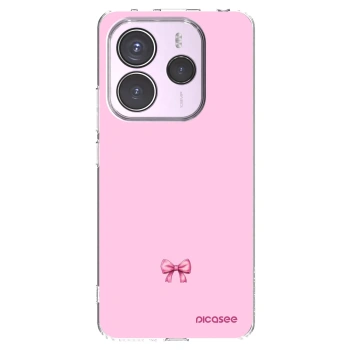 Picasee Xiaomi Redmi Note 14 5G Hülle - Transparentes Silikon - Blush bow