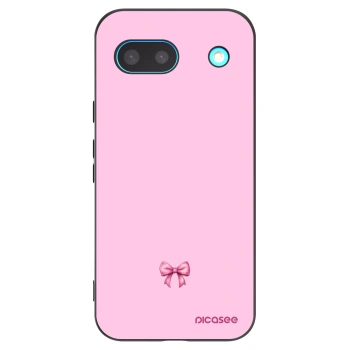 Picasee Google Pixel 8a Hülle - Schwarzes Silikon - Blush bow