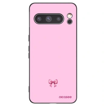 Picasee Google Pixel 8 Pro Hülle - Schwarzes Silikon - Blush bow