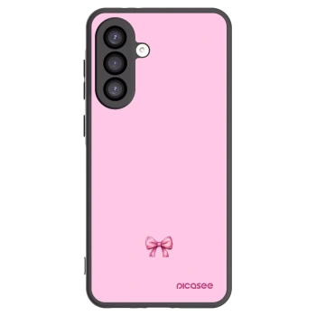 Picasee Samsung Galaxy A26 5G A266B Hülle - Schwarzes Silikon - Blush bow