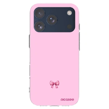 Picasee Apple iPhone 17 Pro Hülle - Transparentes Silikon - Blush bow