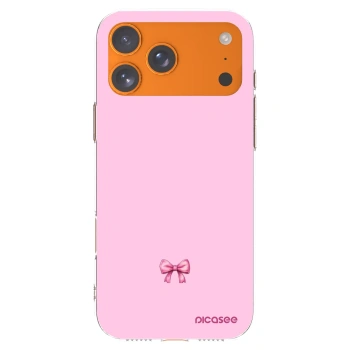 Picasee Apple iPhone 17 Pro Max Hülle - Transparentes Silikon - Blush bow