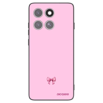 Picasee Motorola Edge 60 Fusion Hülle - Schwarzes Silikon - Blush bow