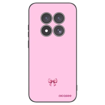 Picasee Xiaomi Redmi Note 15 Pro 5G Hülle - Schwarzes Silikon - Blush bow