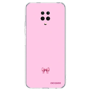 Picasee Xiaomi Redmi Note 9S Hülle - Transparentes Silikon - Blush bow