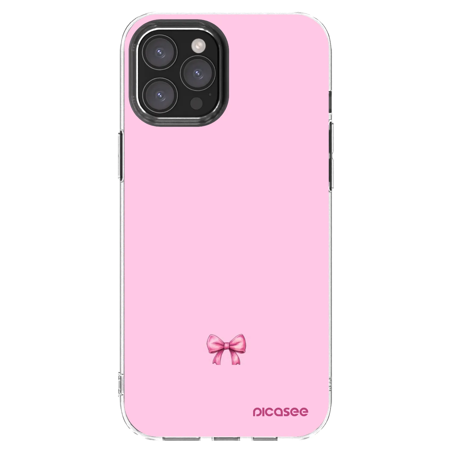 Picasee Apple iPhone 12 Pro Max Hülle - Transparentes Silikon - Blush bow