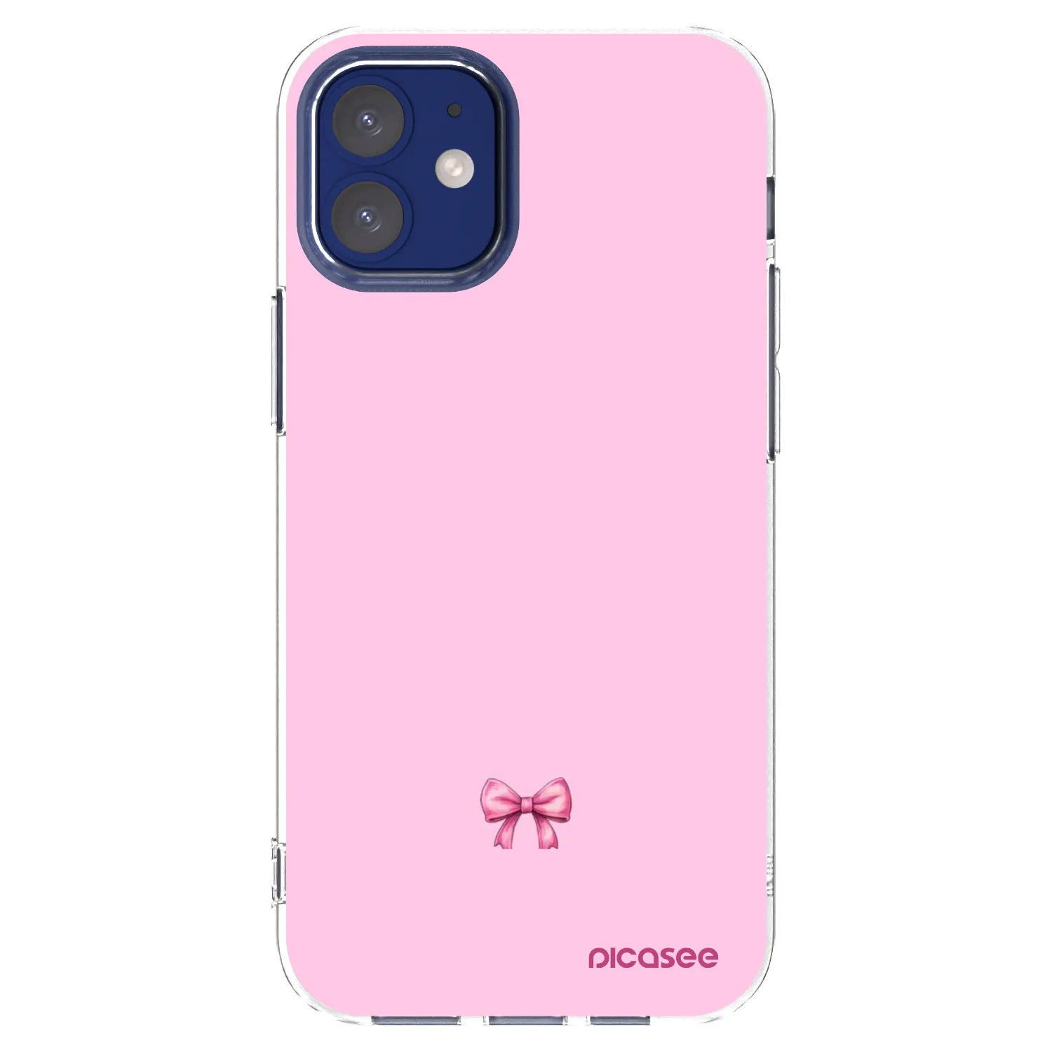 Picasee Apple iPhone 12 mini Hülle - Transparentes Silikon - Blush bow