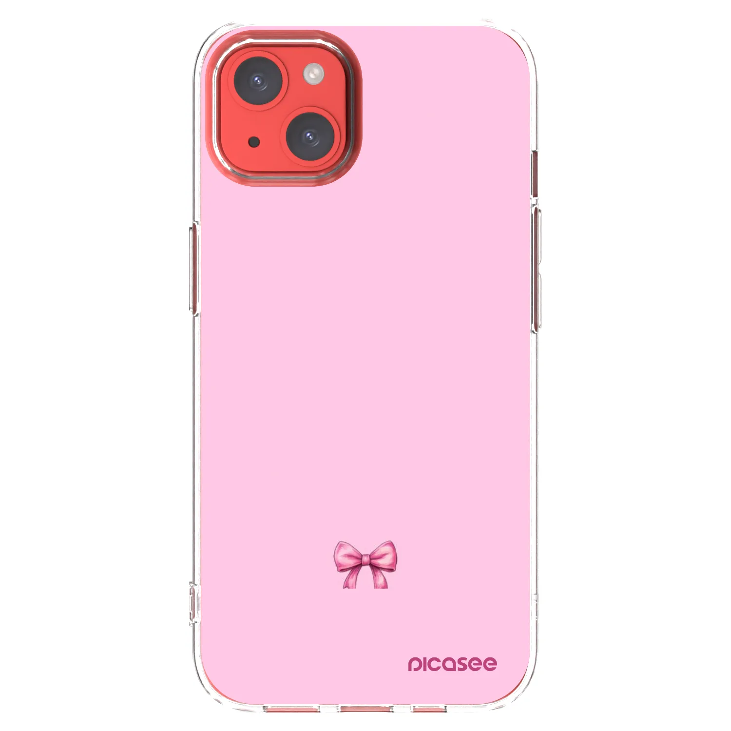 Picasee Apple iPhone 13 Hülle - Transparentes Silikon - Blush bow