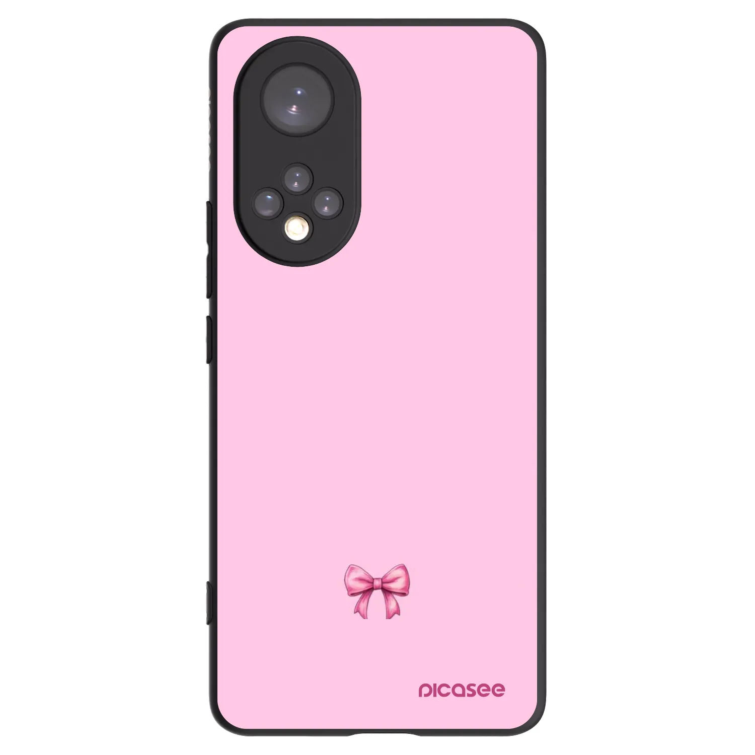 Picasee Huawei Nova 9 Hülle - Schwarzes Silikon - Blush bow