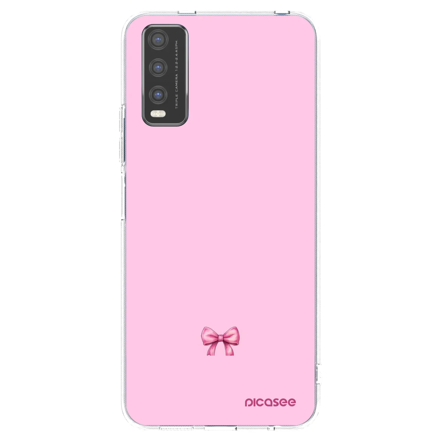 Picasee Vivo Y20s Hülle - Transparentes Silikon - Blush bow