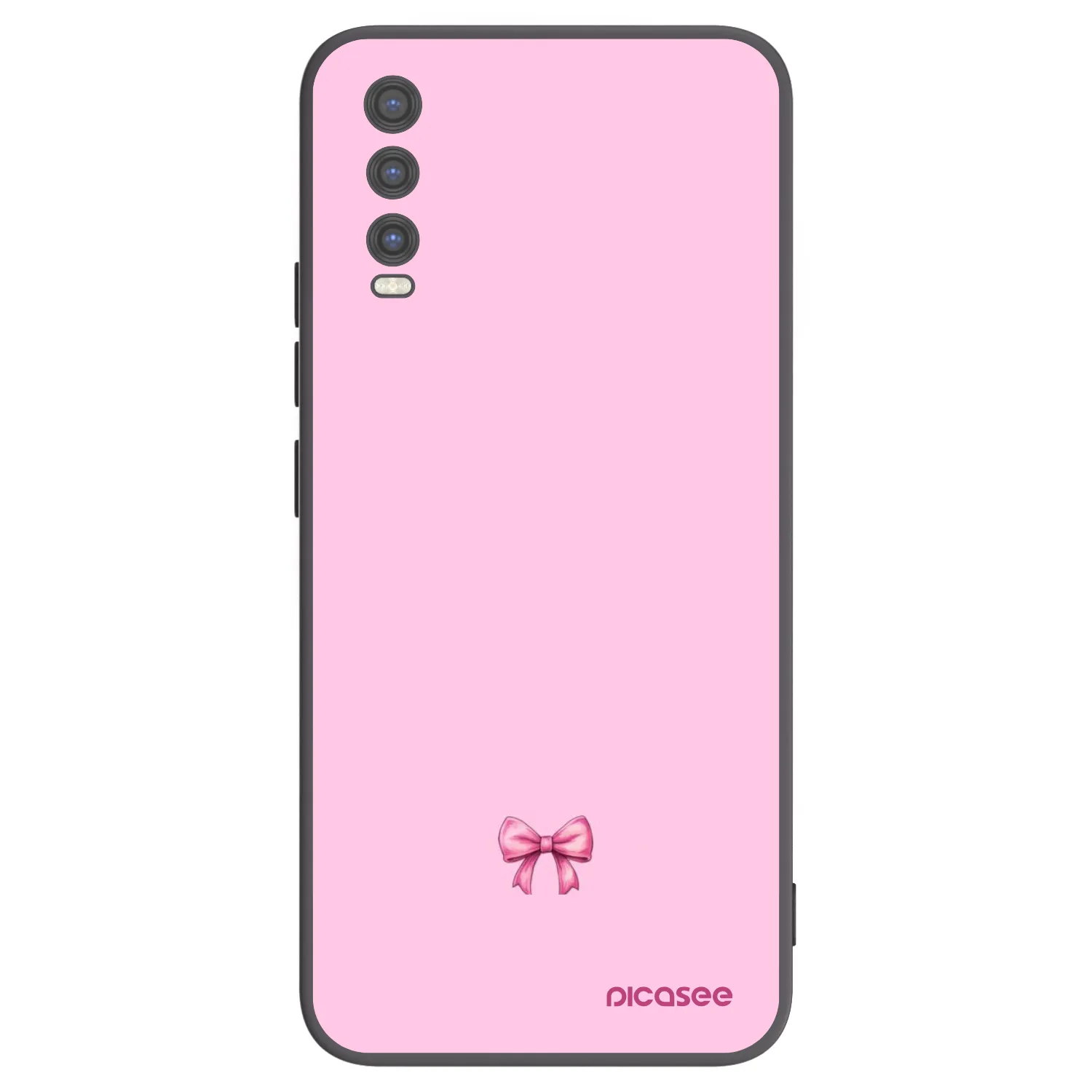Picasee Vivo Y20s Hülle - Schwarzes Silikon - Blush bow