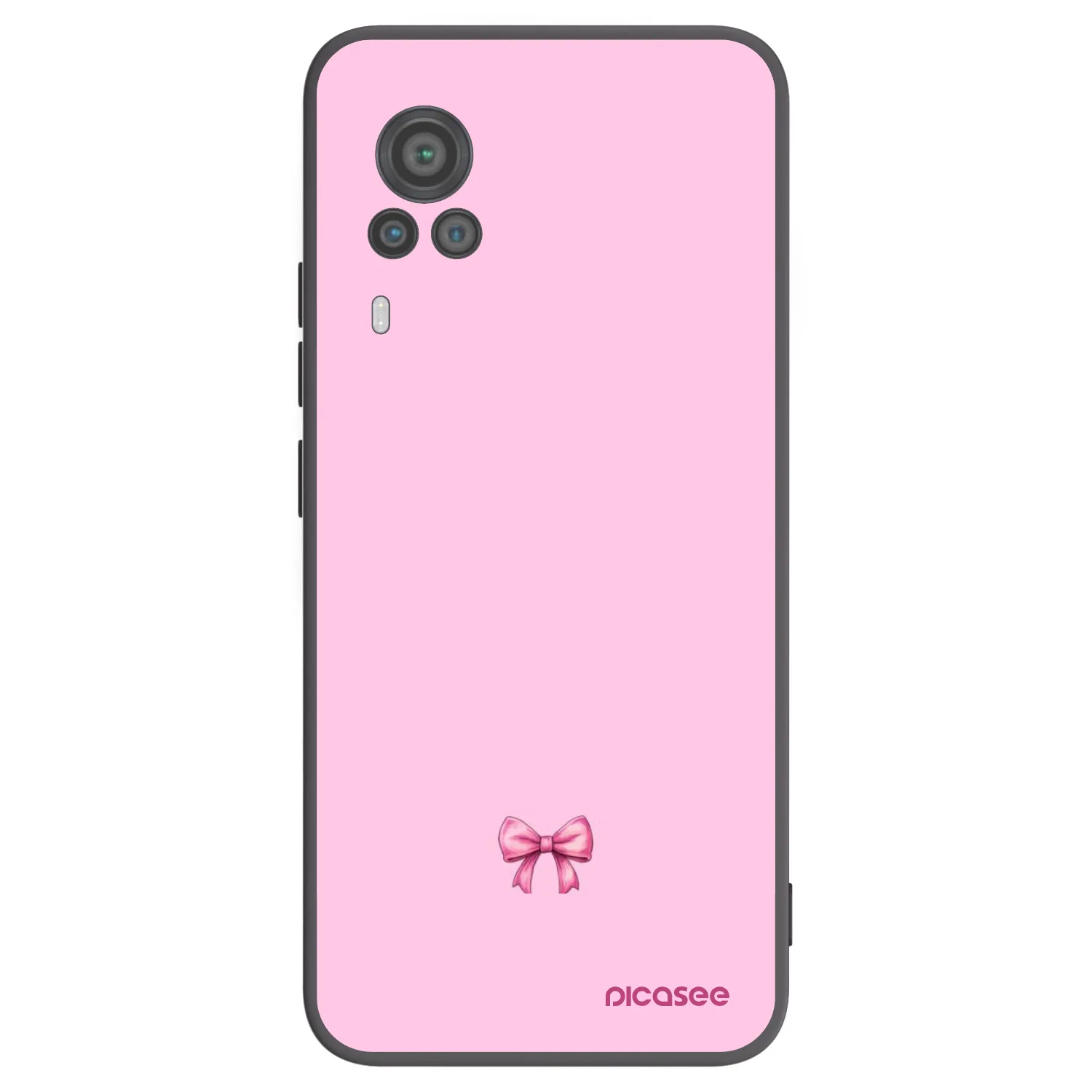 Picasee Vivo X60 Pro 5G Hülle - Schwarzes Silikon - Blush bow