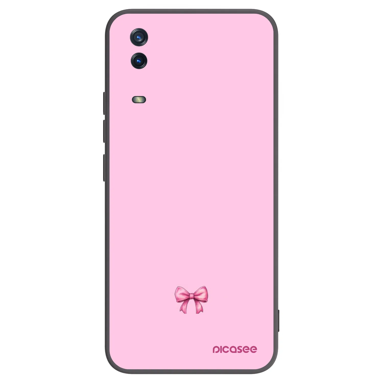 Picasee Vivo Y11s Hülle - Schwarzes Silikon - Blush bow