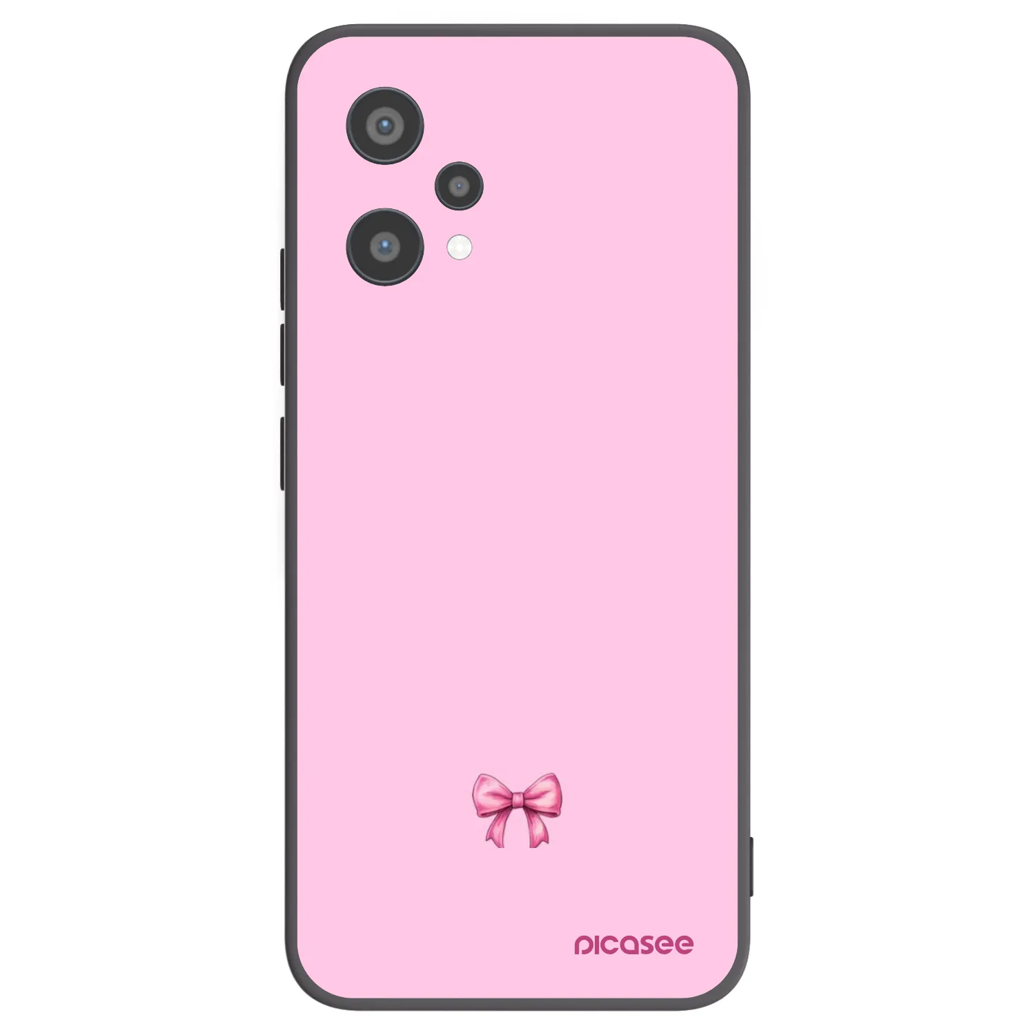 Picasee Realme 9 Pro 5G Hülle - Schwarzes Silikon - Blush bow