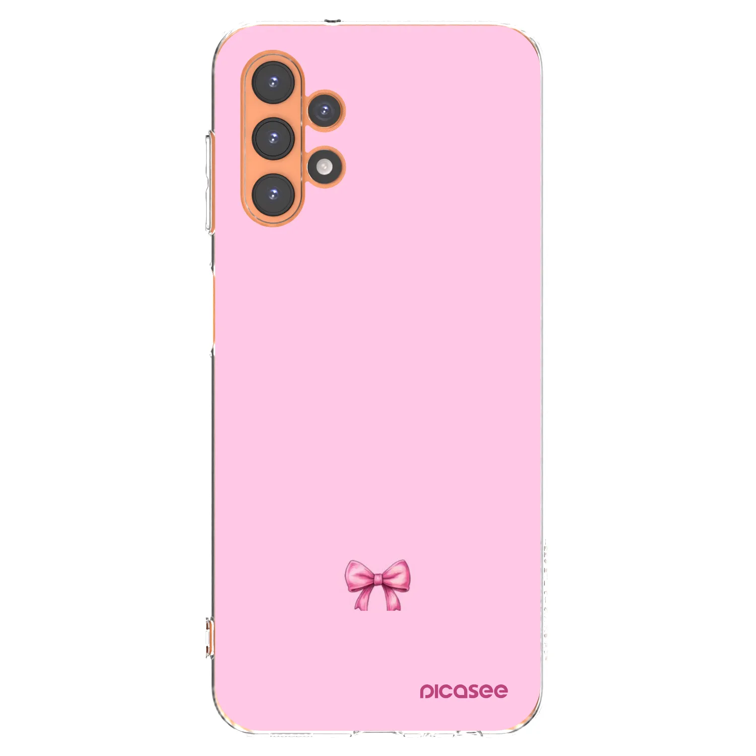 Picasee Samsung Galaxy A13 4G A135 Hülle - Transparentes Silikon - Blush bow
