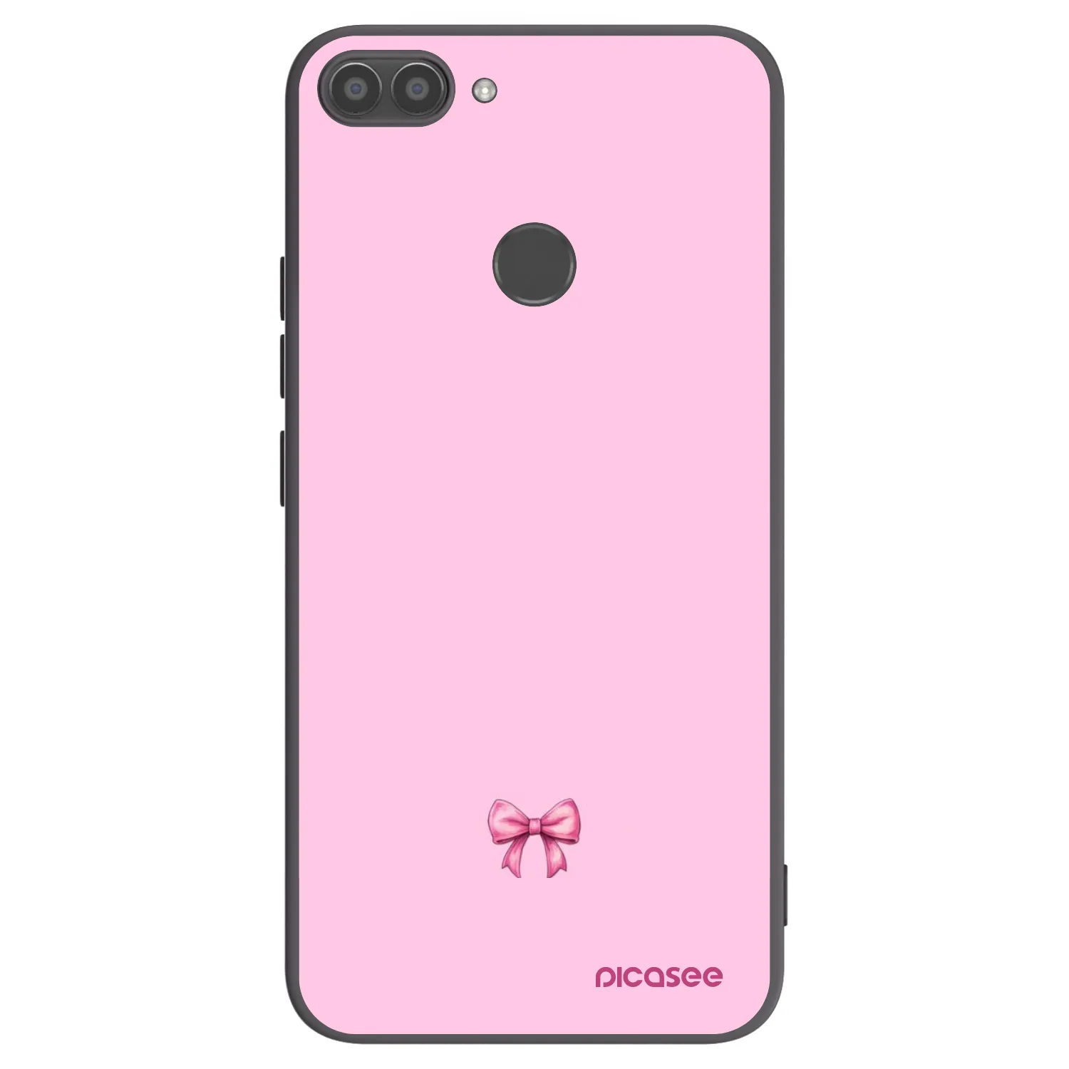 Picasee Huawei P Smart Hülle - Schwarzes Silikon - Blush bow