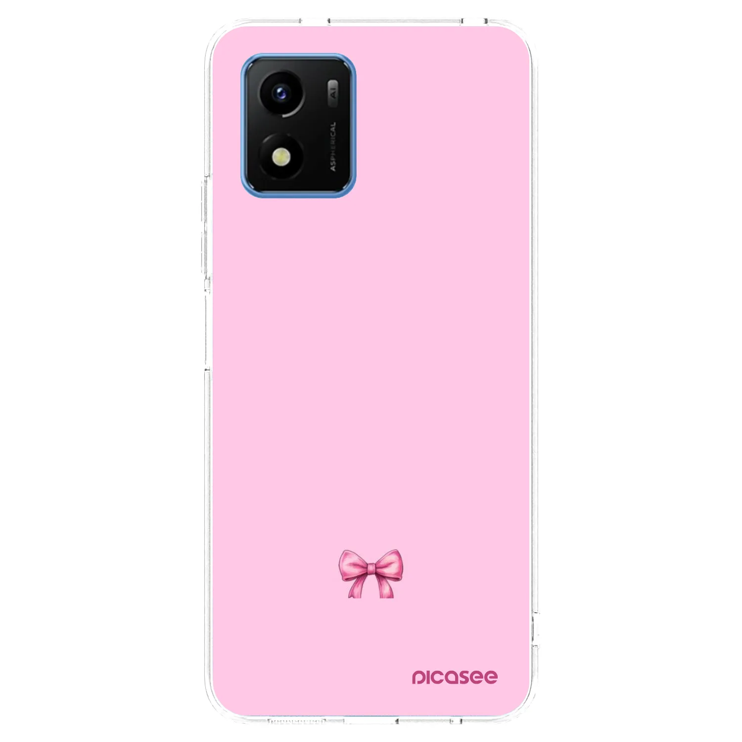 Picasee Vivo Y01 Hülle - Transparentes Silikon - Blush bow