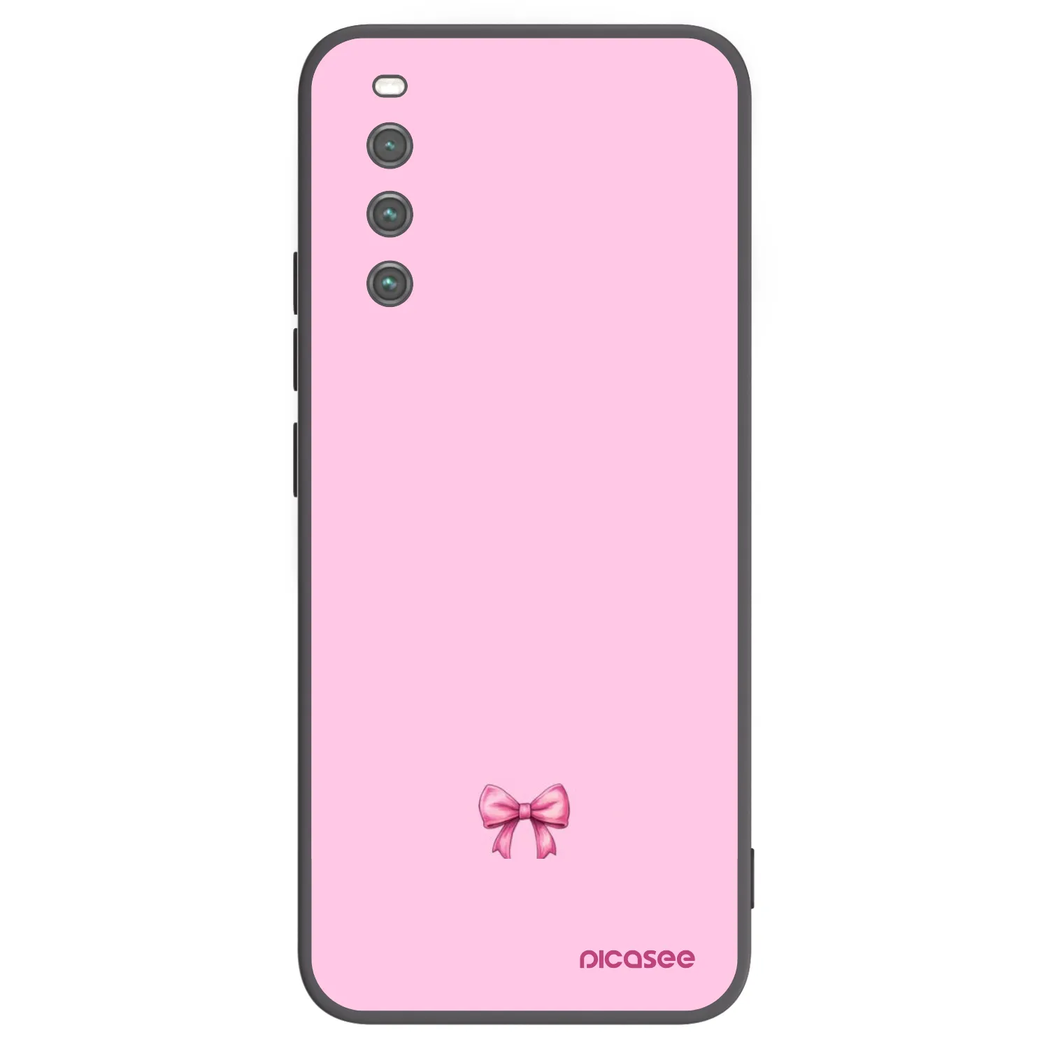 Picasee Sony Xperia 10 IV 5G Hülle - Schwarzes Silikon - Blush bow