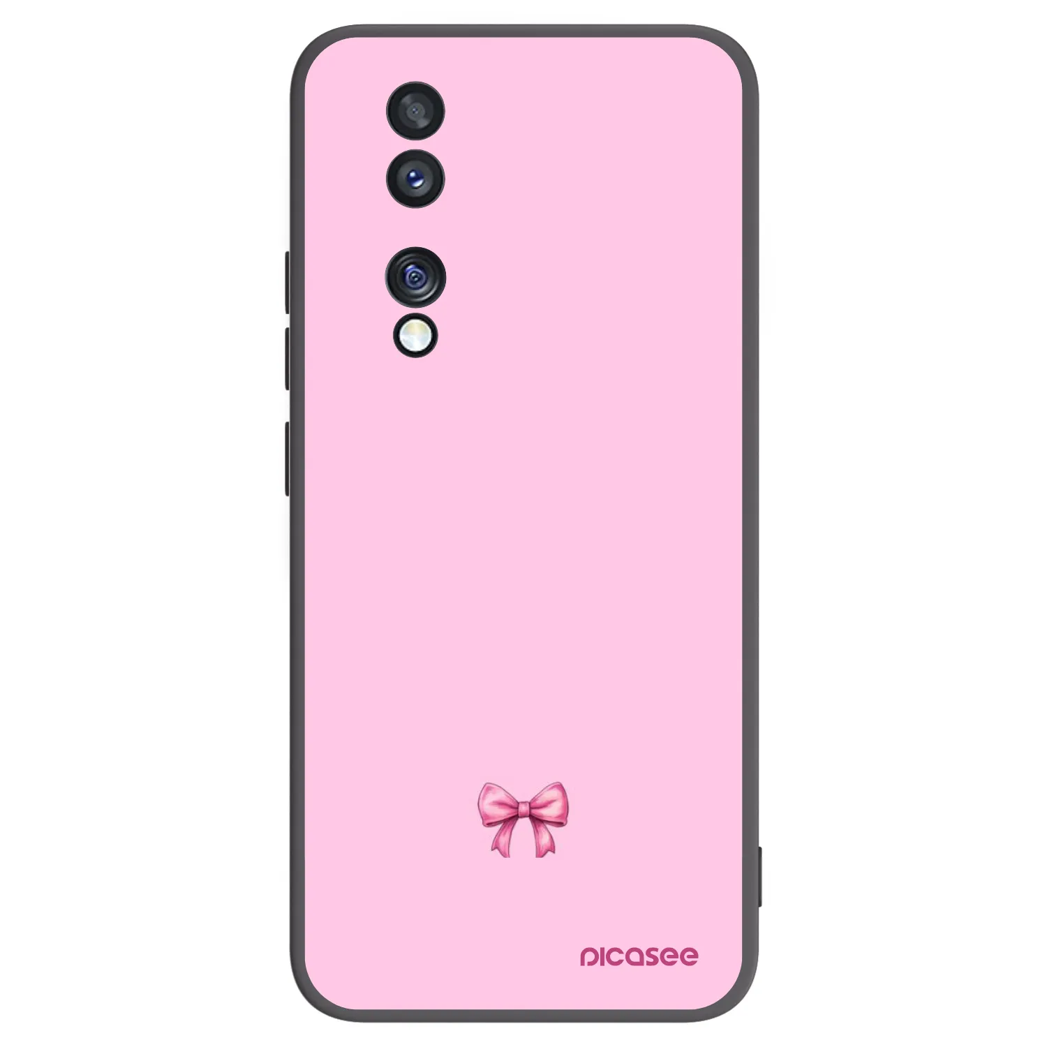 Picasee Honor 70 Hülle - Schwarzes Silikon - Blush bow