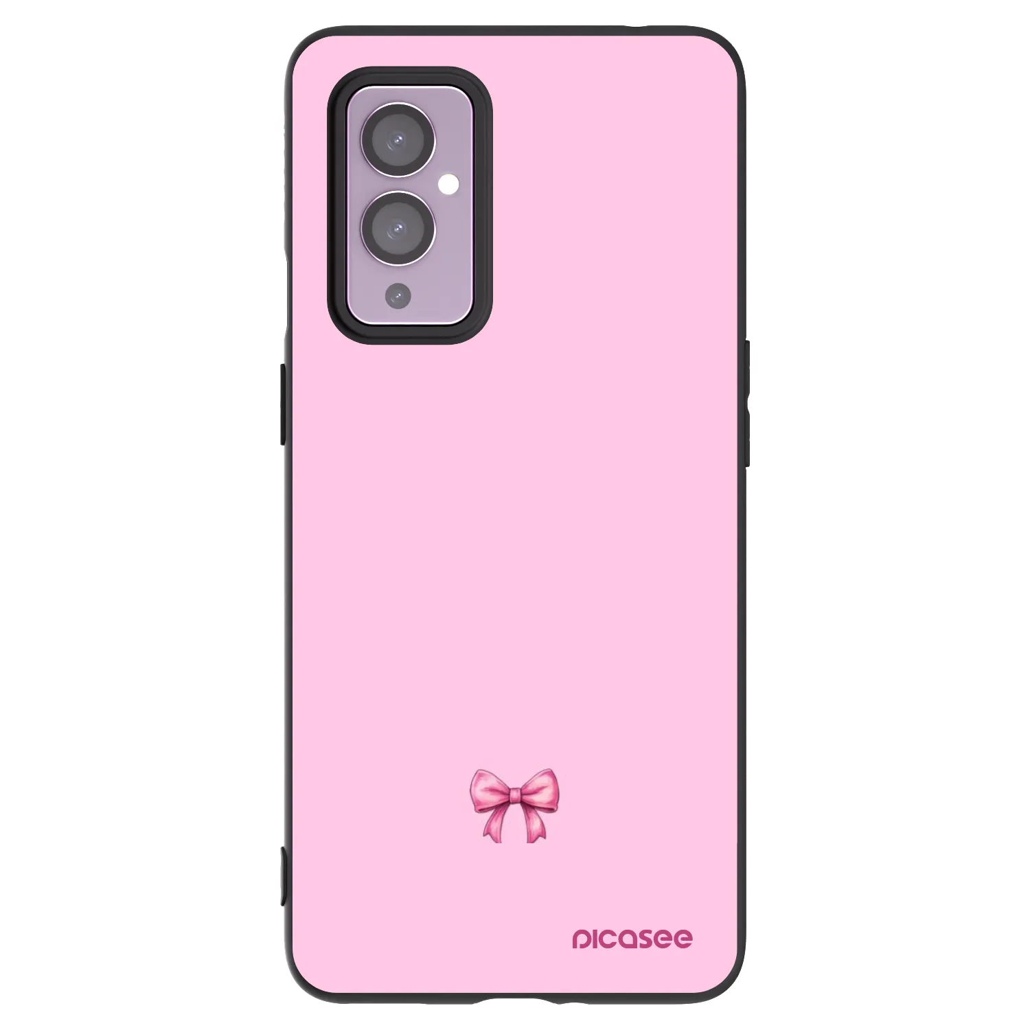 Picasee OnePlus 9 Hülle - Schwarzes Silikon - Blush bow