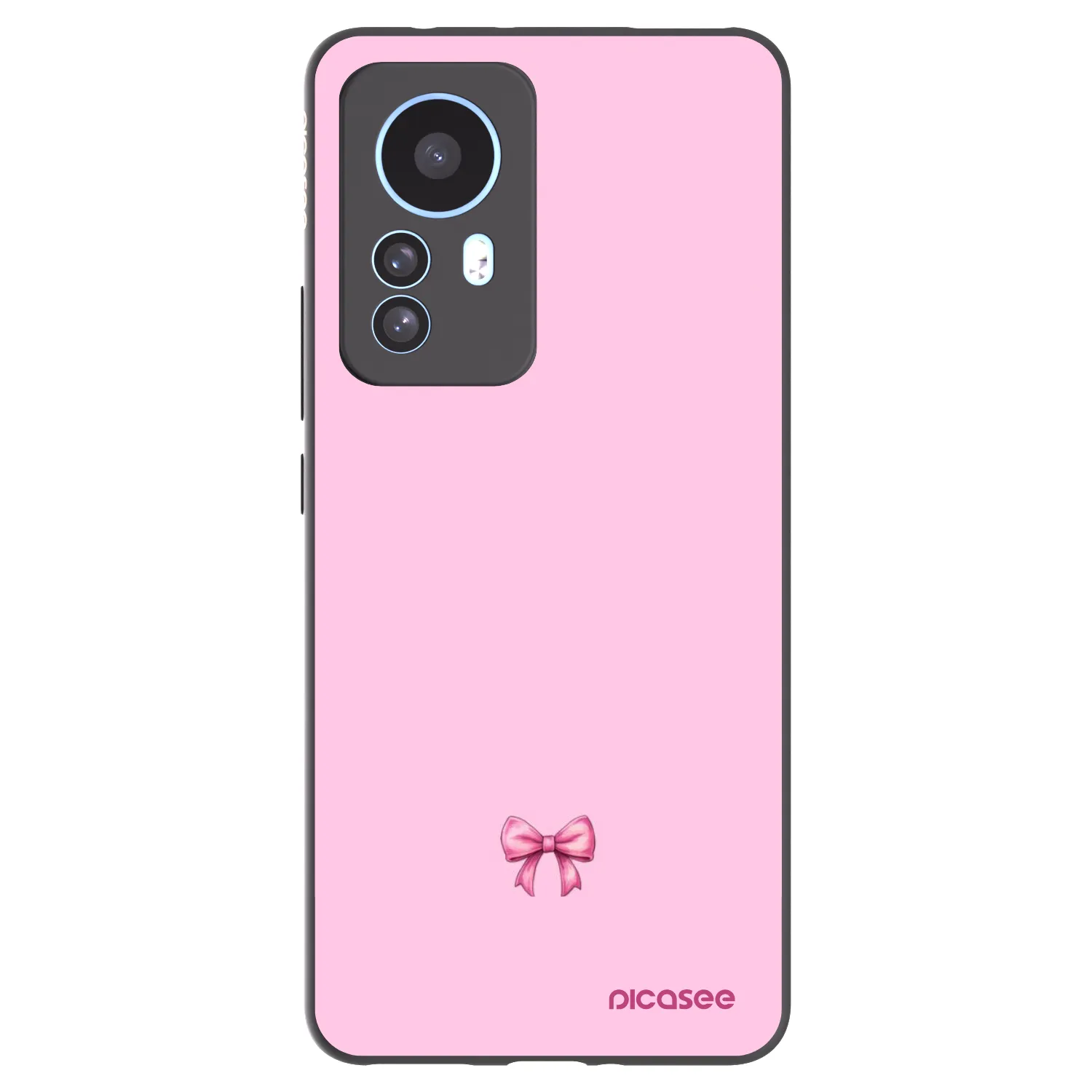 Picasee Xiaomi 12T Pro Hülle - Schwarzes Silikon - Blush bow