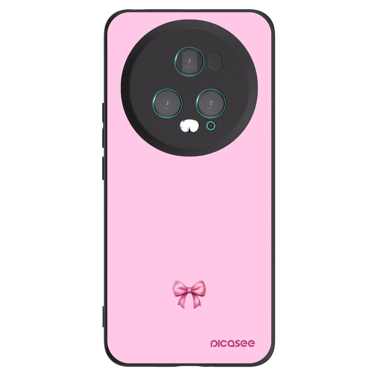 Picasee Honor Magic5 Pro Hülle - Schwarzes Silikon - Blush bow