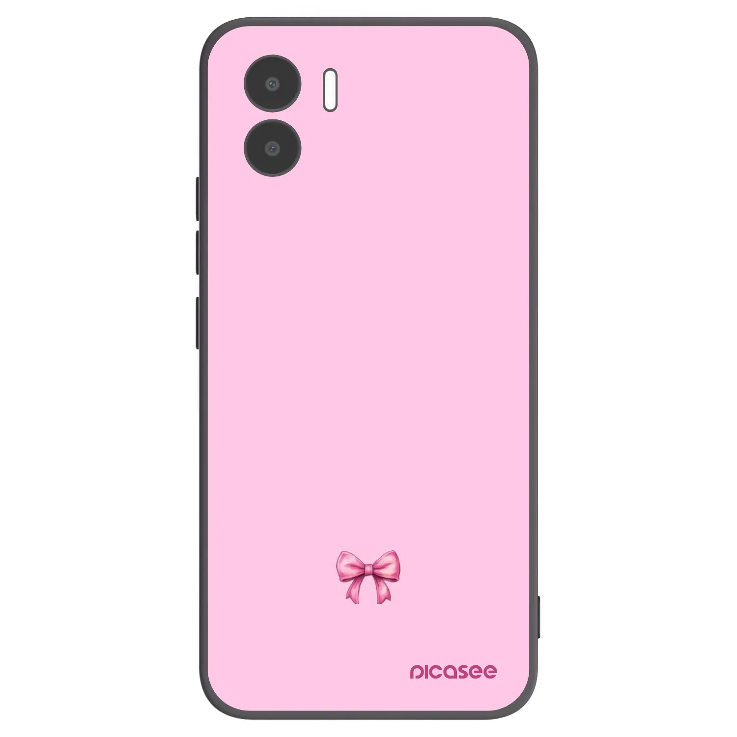Picasee Xiaomi Redmi A2 Hülle - Schwarzes Silikon - Blush bow