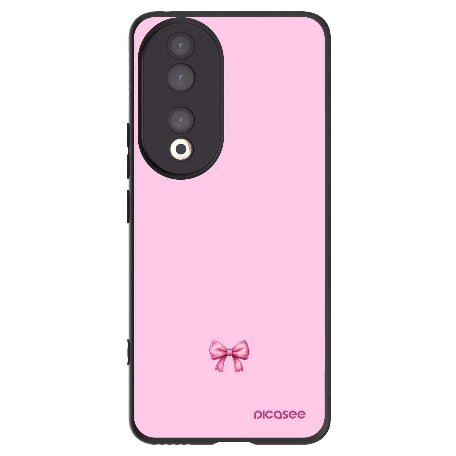Picasee Honor 90 5G Hülle - Schwarzes Silikon - Blush bow