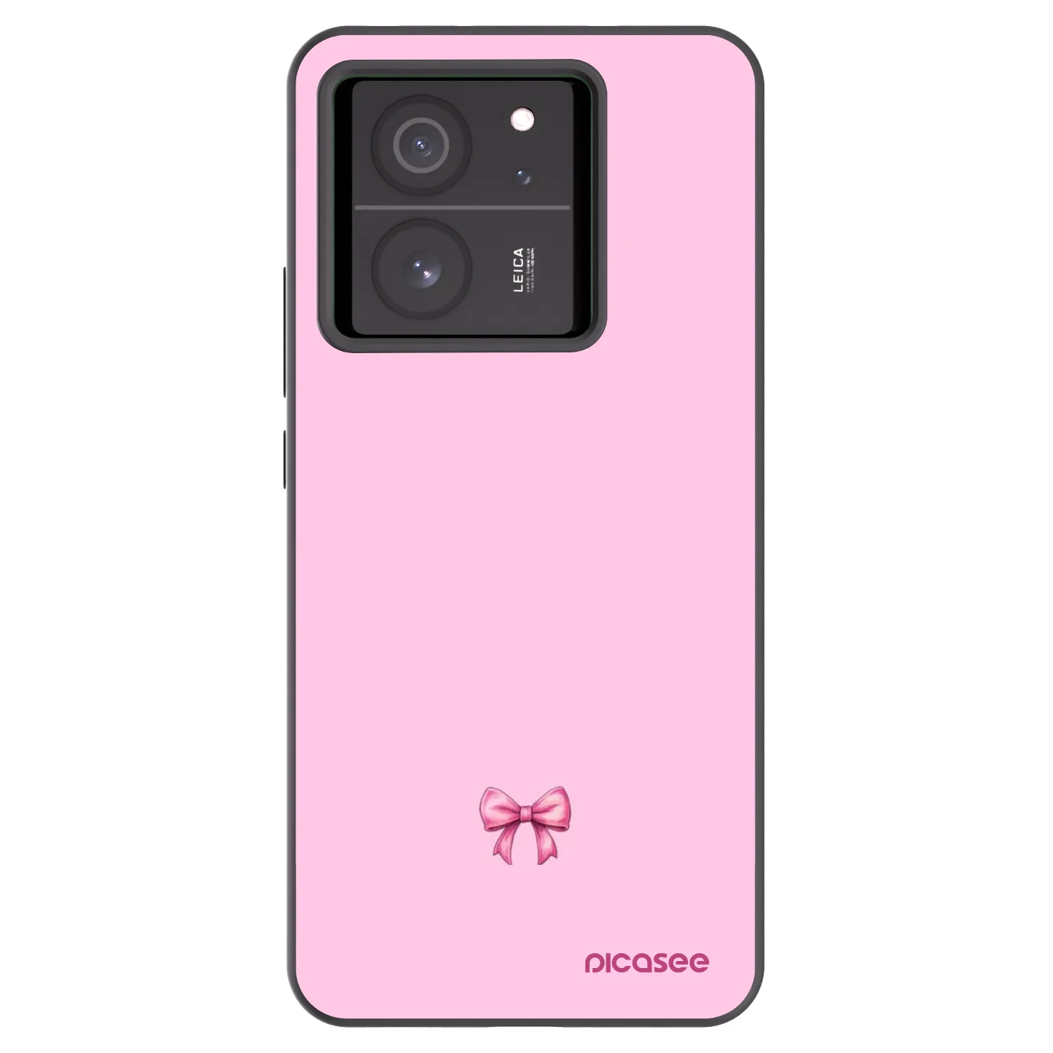 Picasee Xiaomi 13T Hülle - Schwarzes Silikon - Blush bow