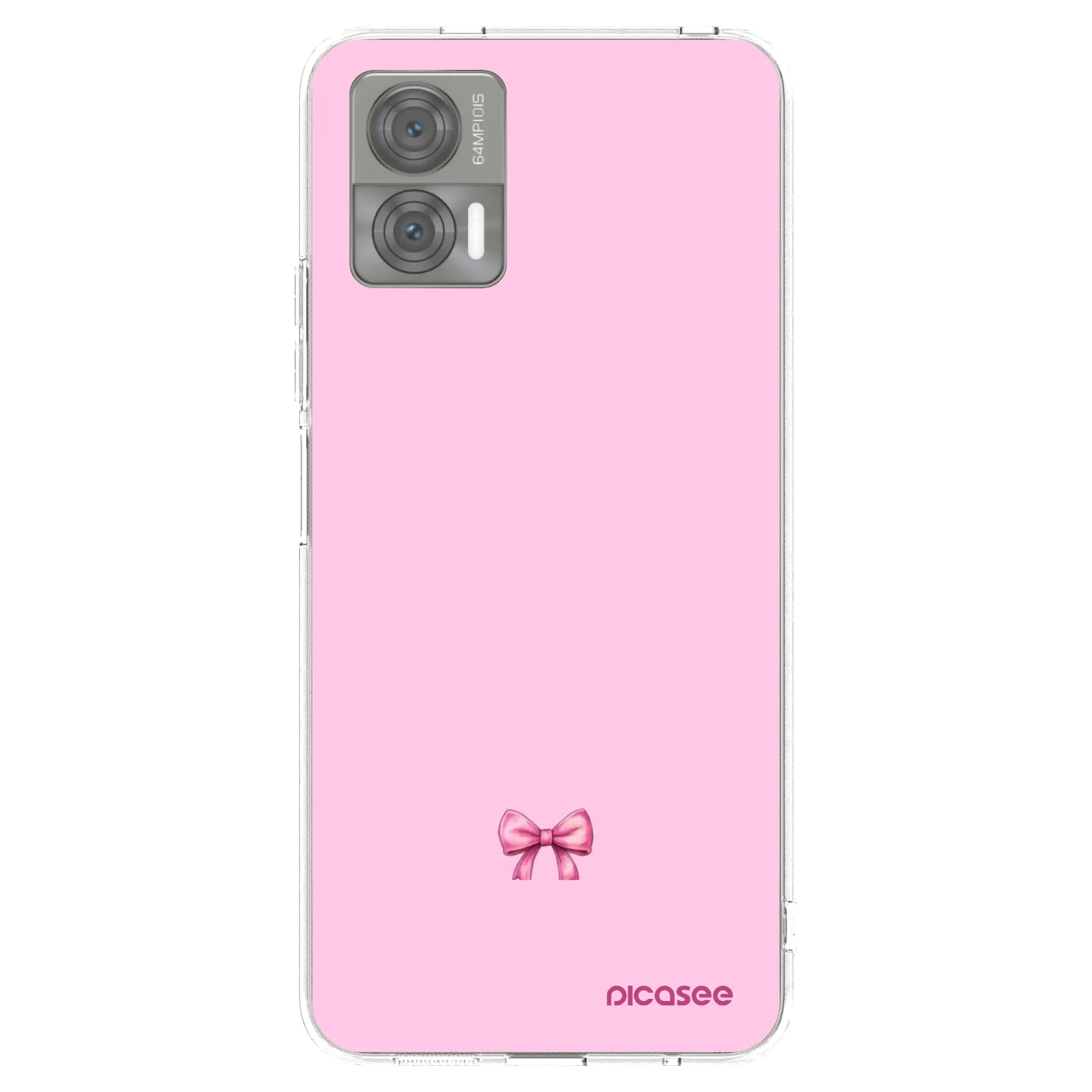 Picasee Motorola Edge 30 Neo Hülle - Transparentes Silikon - Blush bow