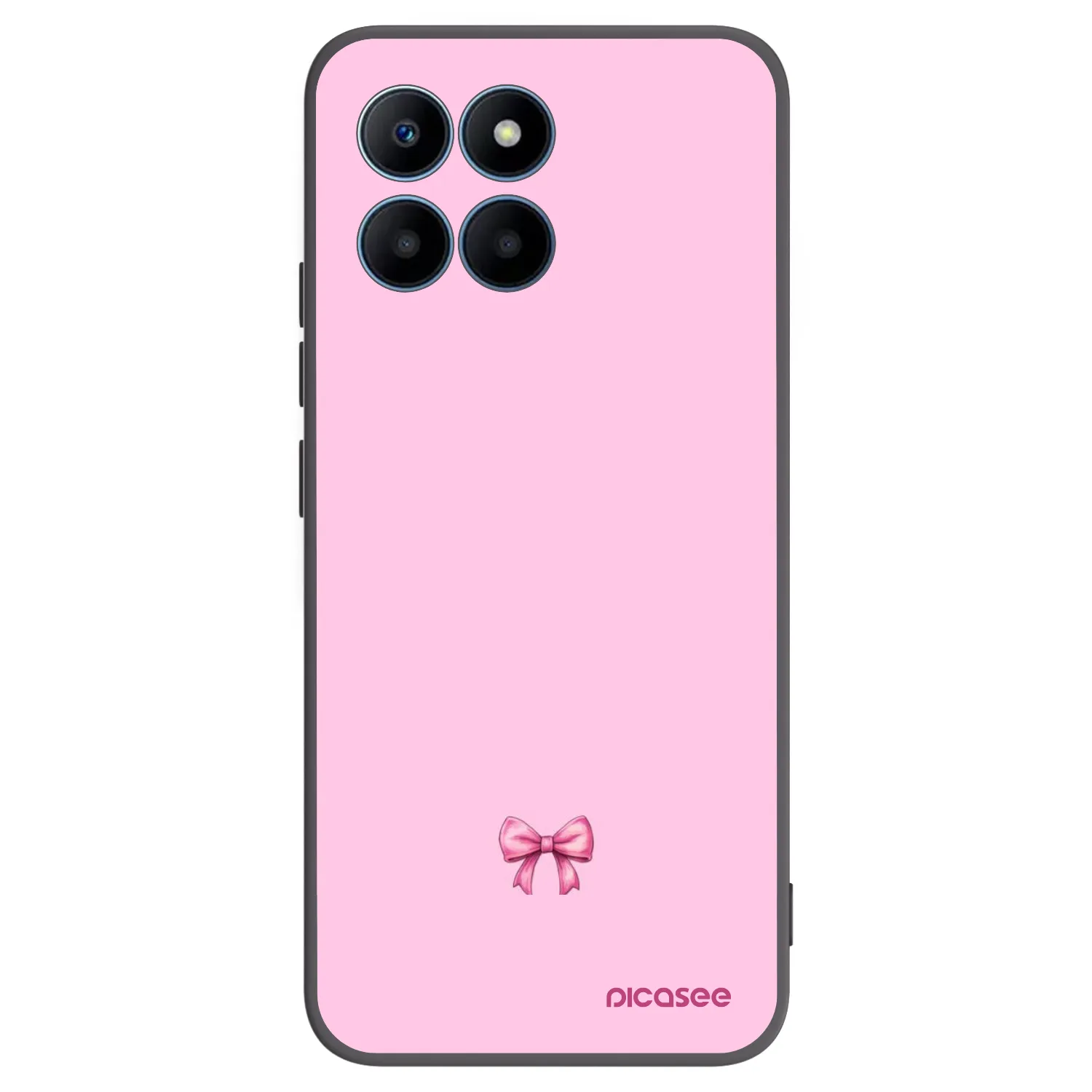 Picasee Honor 70 Lite Hülle - Schwarzes Silikon - Blush bow
