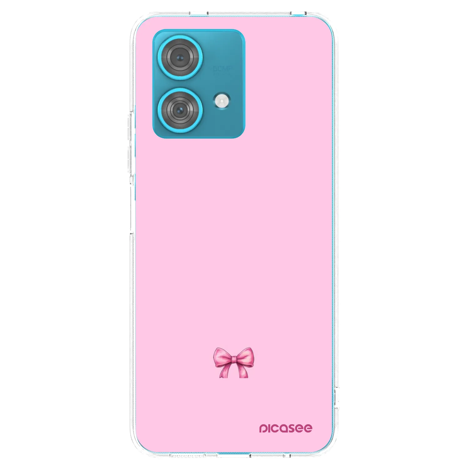 Picasee Motorola Edge 40 Neo Hülle - Transparentes Silikon - Blush bow