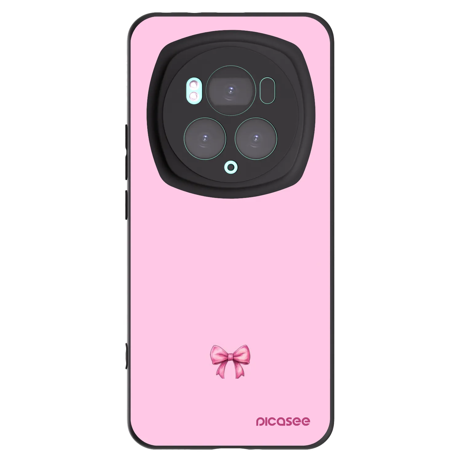Picasee Honor Magic6 Pro Hülle - Schwarzes Silikon - Blush bow