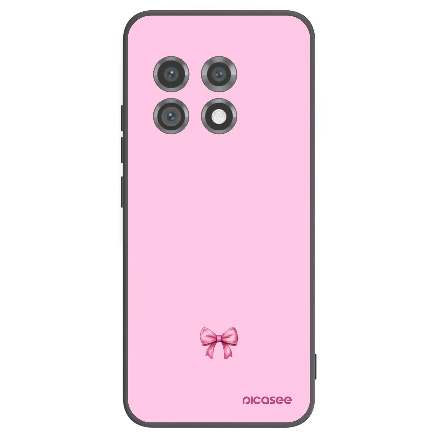 Picasee OnePlus 11 5G Hülle - Schwarzes Silikon - Blush bow