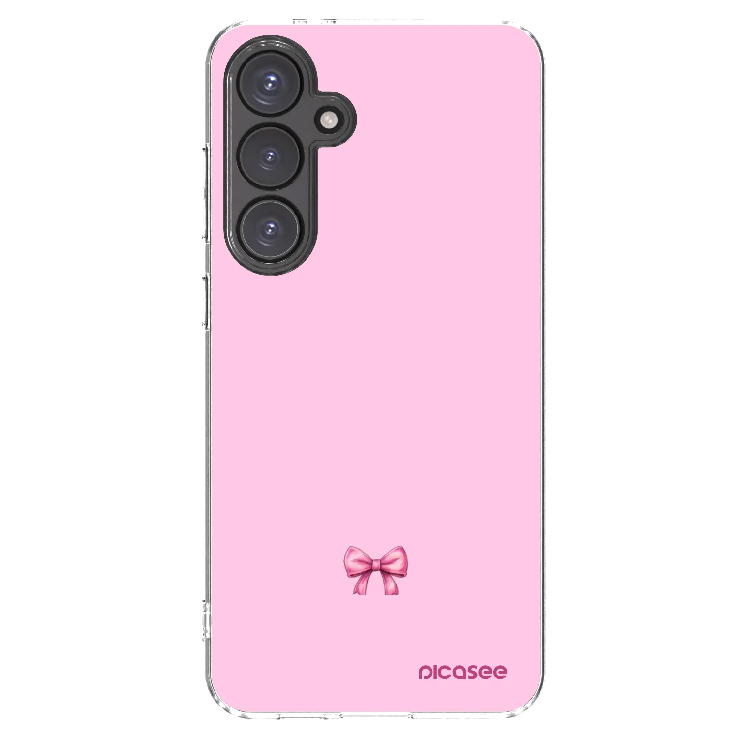 Picasee Samsung Galaxy S24 FE S721B Hülle - Transparentes Silikon - Blush bow