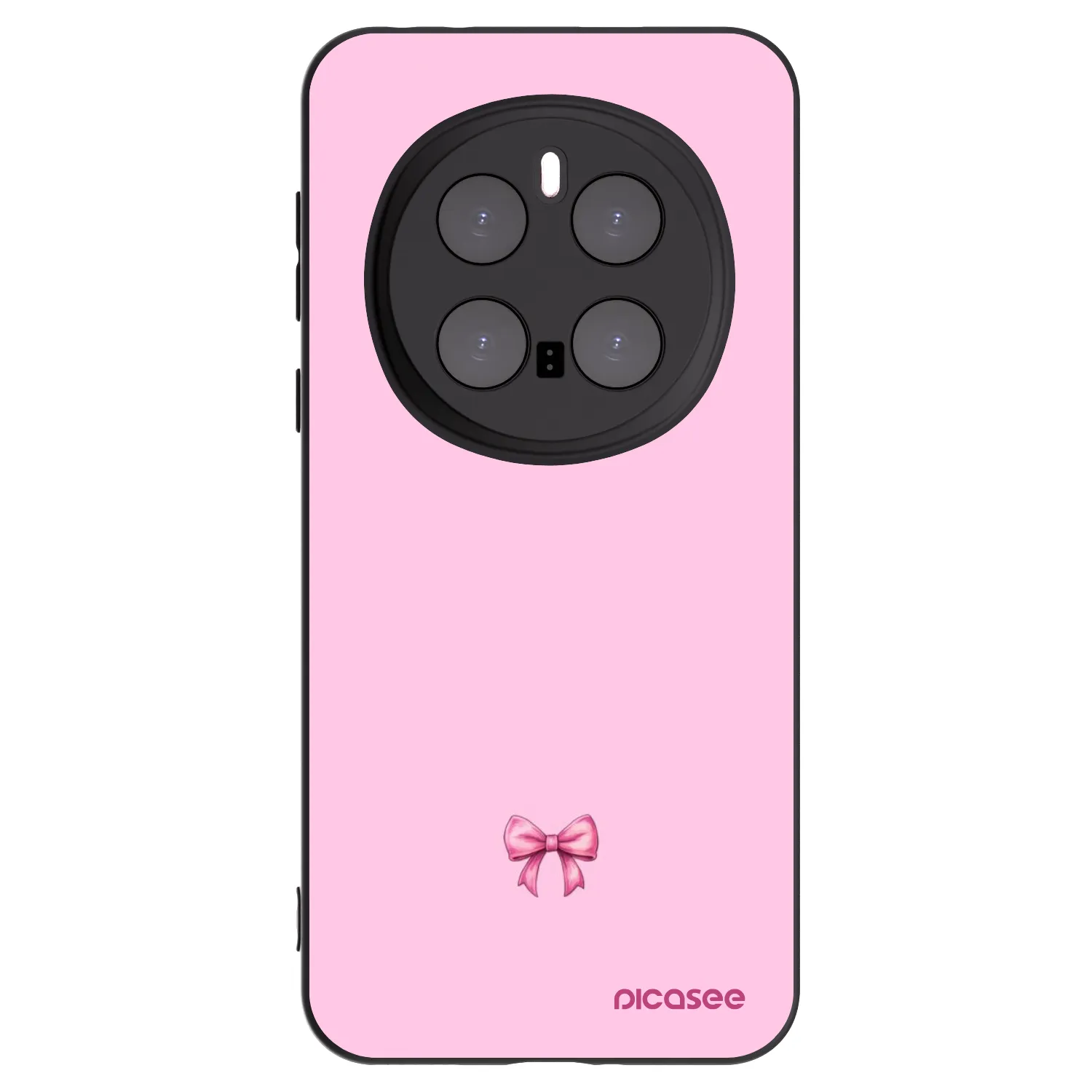 Picasee Honor Magic7 Pro 5G Hülle - Schwarzes Silikon - Blush bow