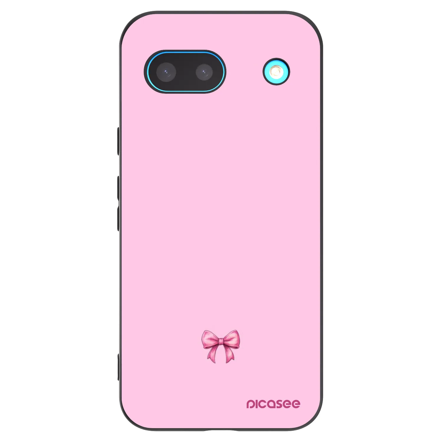 Picasee Google Pixel 8a Hülle - Schwarzes Silikon - Blush bow