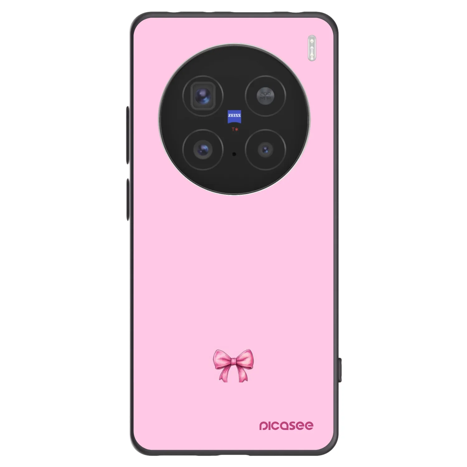 Picasee Vivo X200 Pro Hülle - Schwarzes Silikon - Blush bow