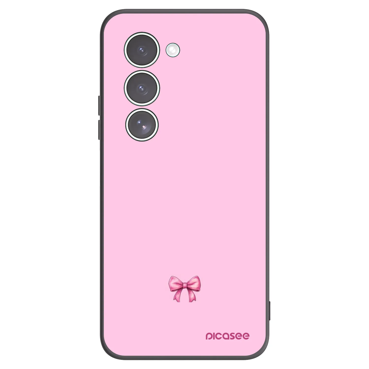 Picasee Xiaomi Redmi 15 5G Hülle - Schwarzes Silikon - Blush bow