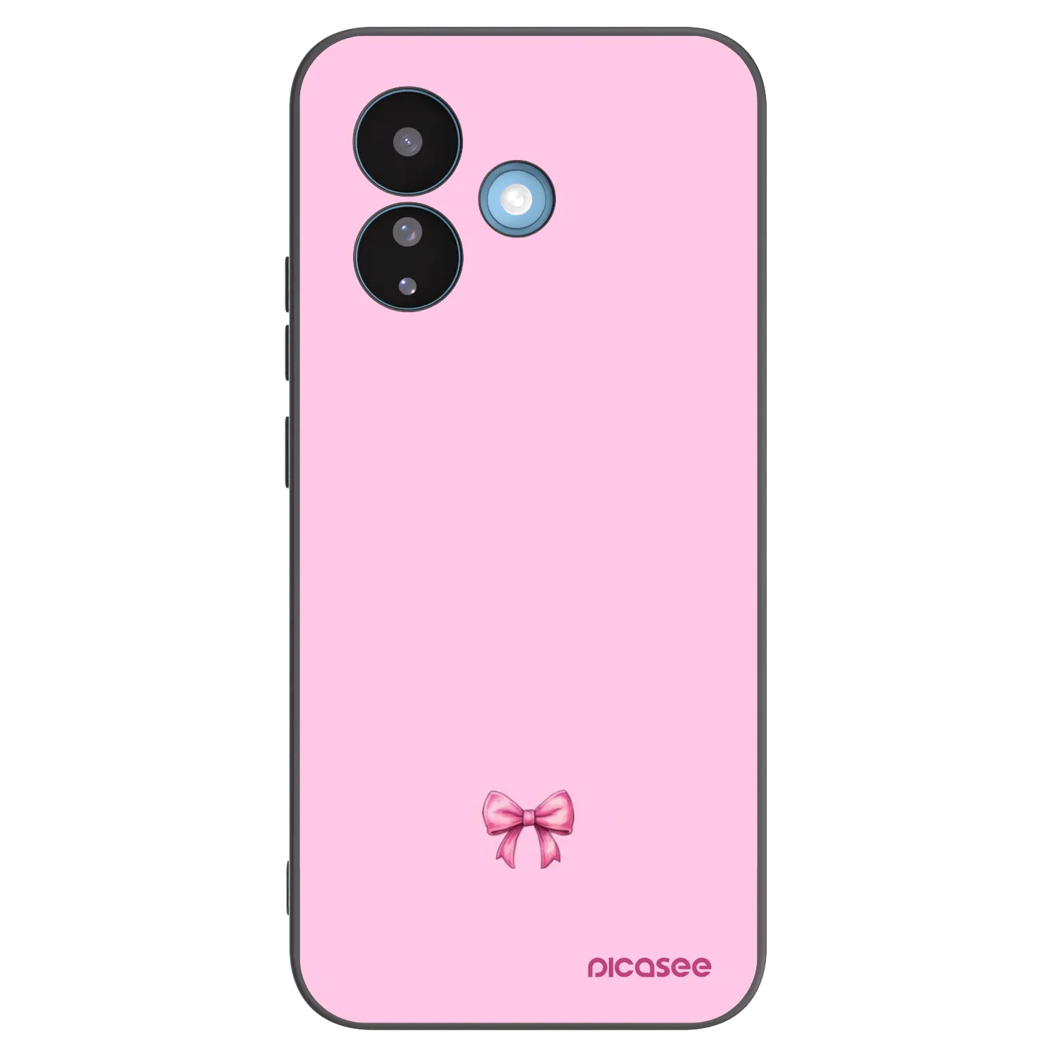 Picasee Xiaomi Redmi Note 17 Pro 5G Hülle - Schwarzes Silikon - Blush bow