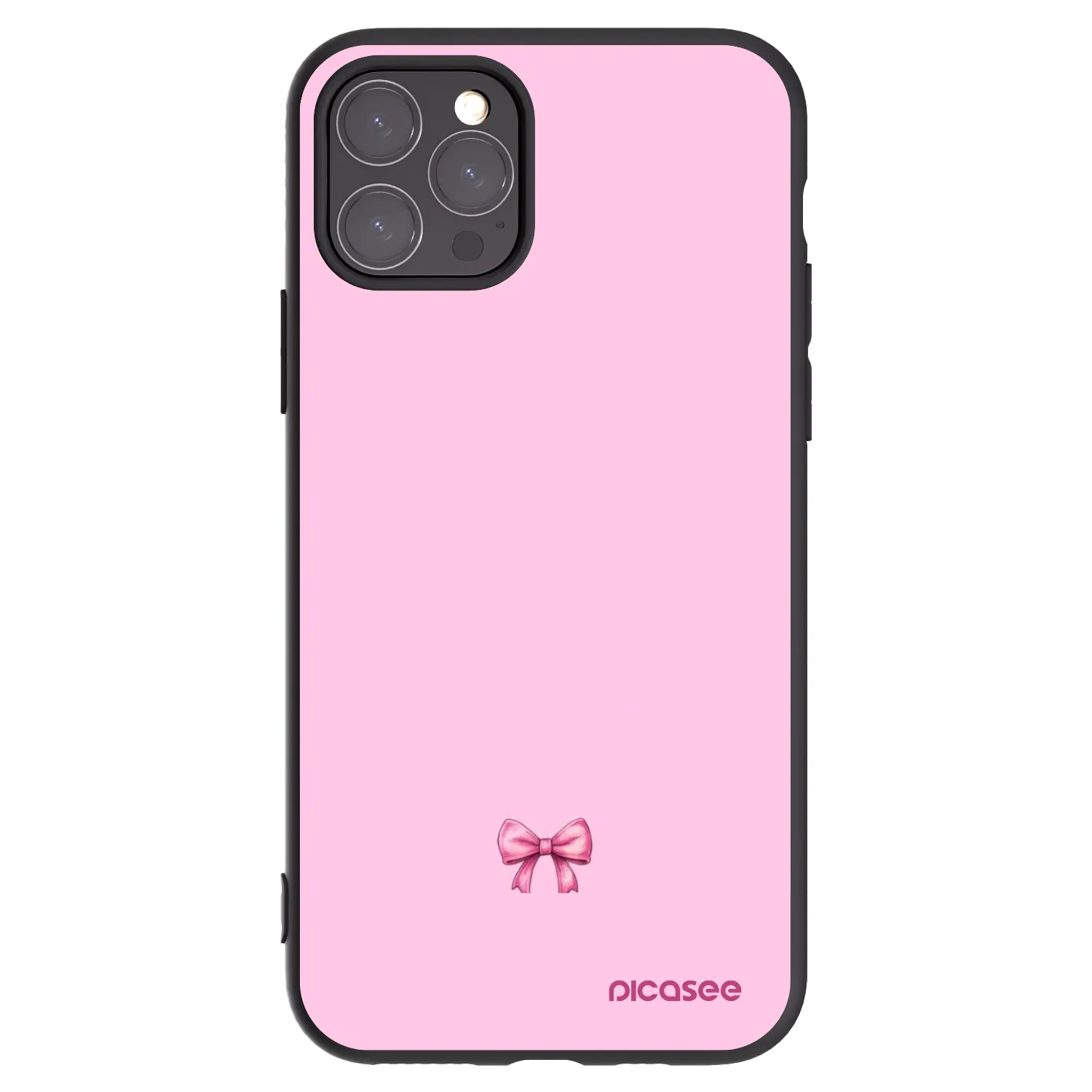Picasee Apple iPhone 11 Pro Hülle - Schwarzes Silikon - Blush bow