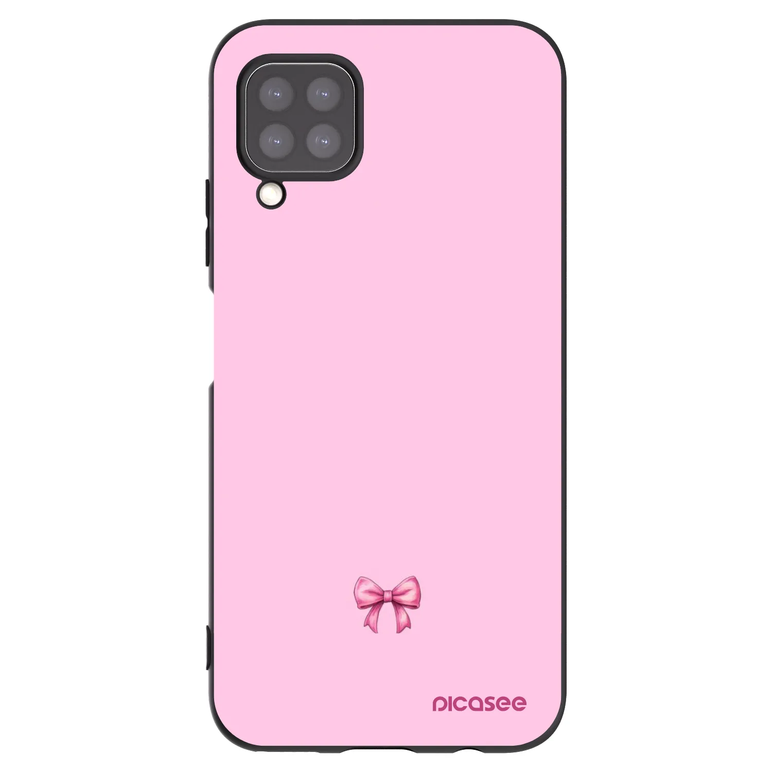Picasee Huawei P40 Lite Hülle - Schwarzes Silikon - Blush bow