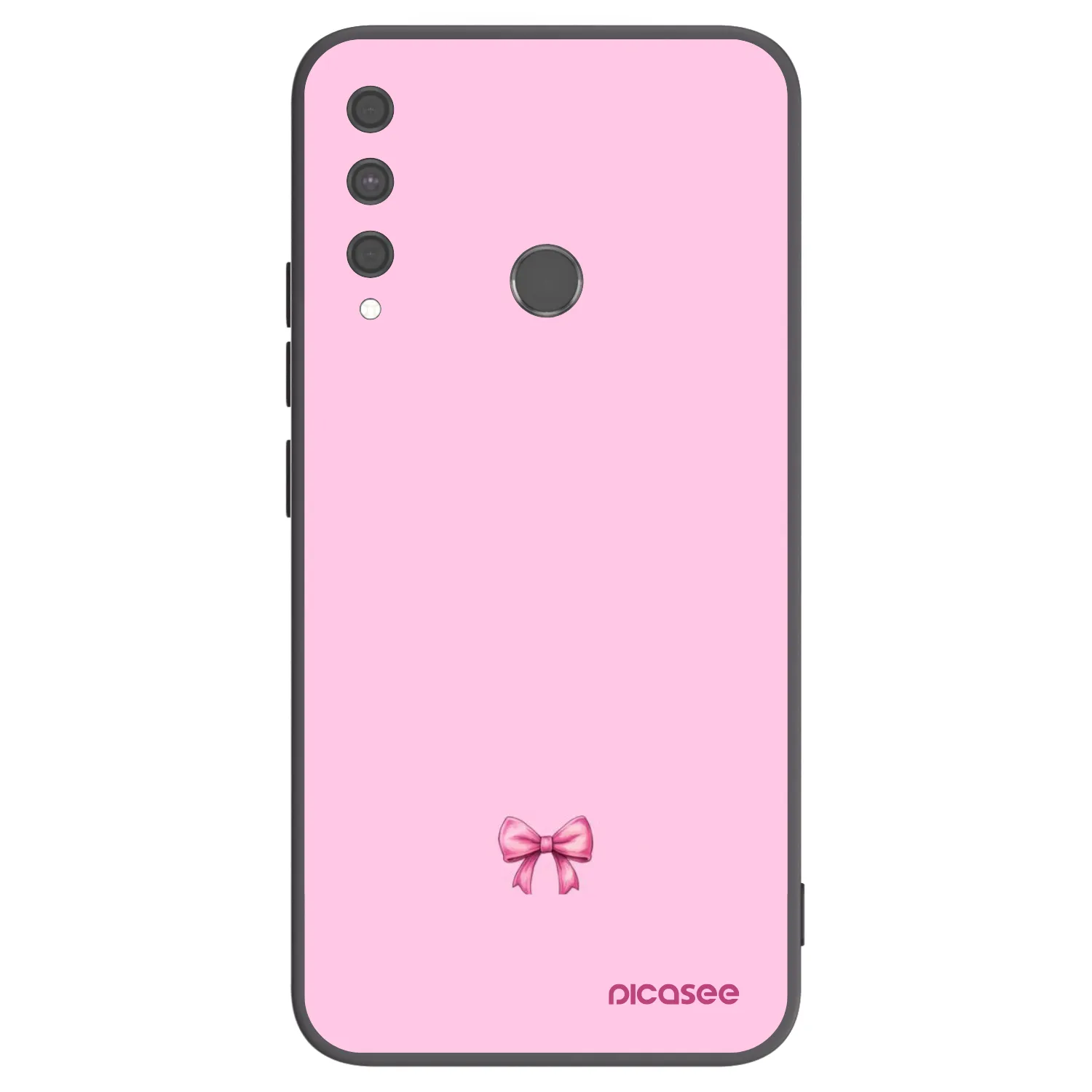Picasee Huawei P40 Lite E Hülle - Schwarzes Silikon - Blush bow
